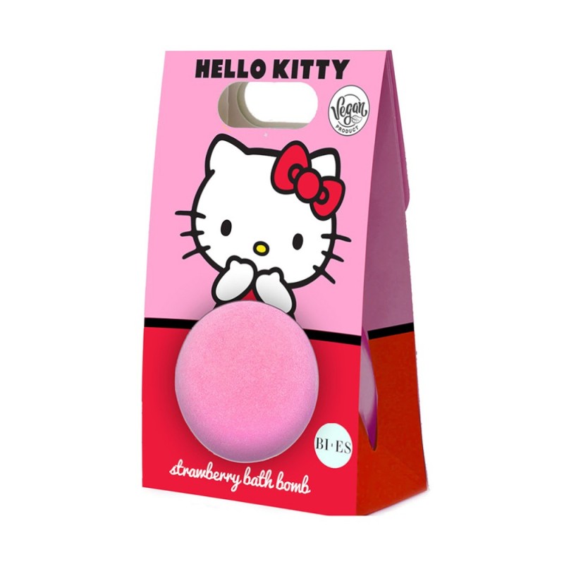 Set 3 x Bomba de Baie Bi-Es Hello Kitty, Capsuni, 165 g