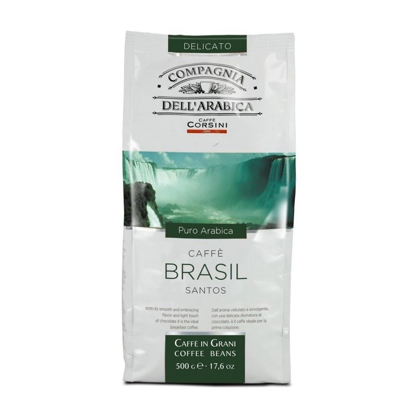 Set 3 x Cafea Boabe Compagnia Dell'Arabica Corsini Brasile Santos 500 g