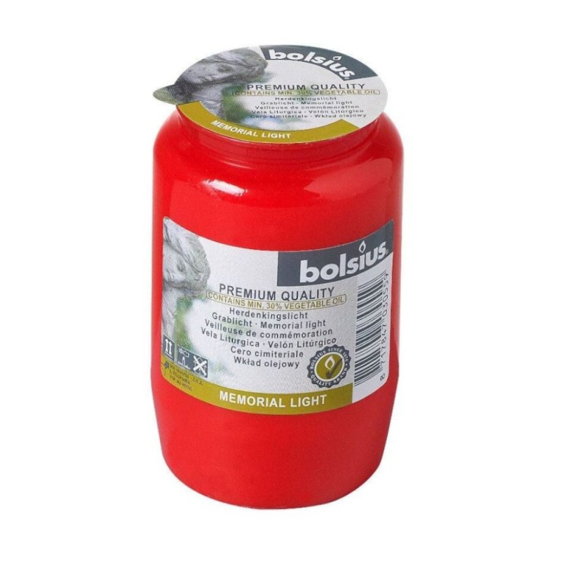 Set 3 x Candela Rezerva Bolsius A5 Rosu