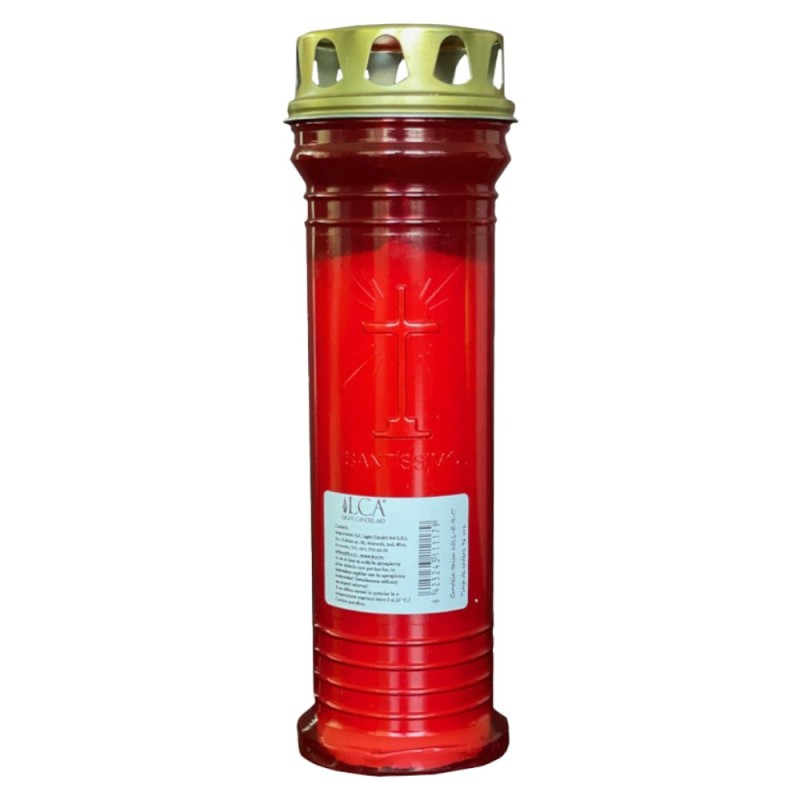 Set 3 x Candela Rosie Italia cu Capac Anti-vant, 96 Ore