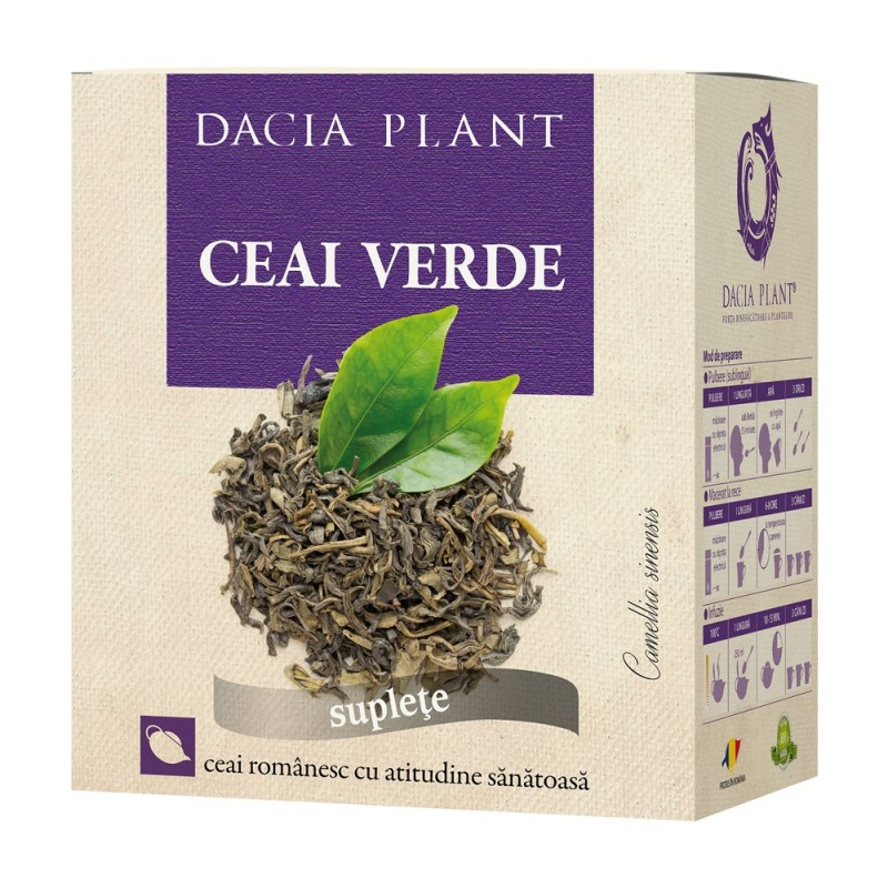 Set 3 x Ceai Verde, 50 g, Dacia Plant