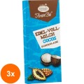 Set 3 x Ciocolata BIO cu Lapte si Cocos, 40 g, Liebhart's Amore Bio