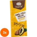 Set 3 x Ciocolata BIO cu Lapte si Susan Crocant, 40 g, Liebhart's Amore Bio