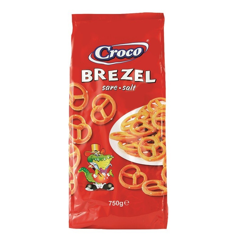Set 3 x Covrigei Croco Brezel Sare 750 g