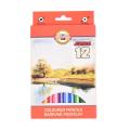 Set 3 x Creioane Colorate, 12 Culori, 5.6 x 10 x 175 mm, Omega Jumbo