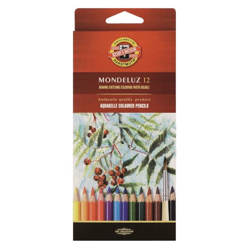 Set 3 x Creioane Colorate Aquarell, Colectie Fructe, 12 Culori