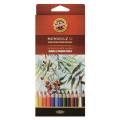 Set 3 x Creioane Colorate Aquarell, Colectie Fructe, 12 Culori