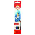 Set 3 x Creioane Colorate Aquarell, Colectie Pesti, 6 Culori