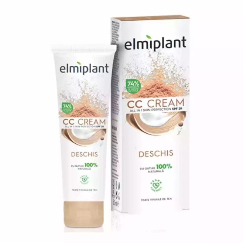 Set 3 x Crema Coloranta pentru Ten Cc Skin Mois Deschis Elmiplant 50 ml