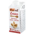 Set 3 x Crema Vegetala BIO pentru Gatit din Caju, fara Zahar Natur, 200 ml, Ecomil Cuisine