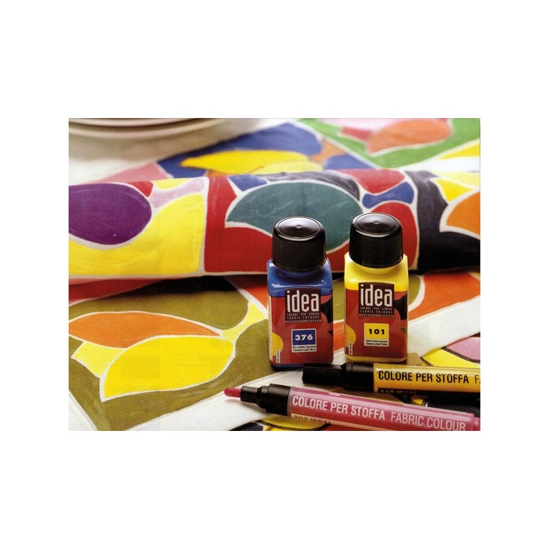 Set 3 x Culoare Tesaturi Idea Stoffa Maimeri - Black - 60 ml