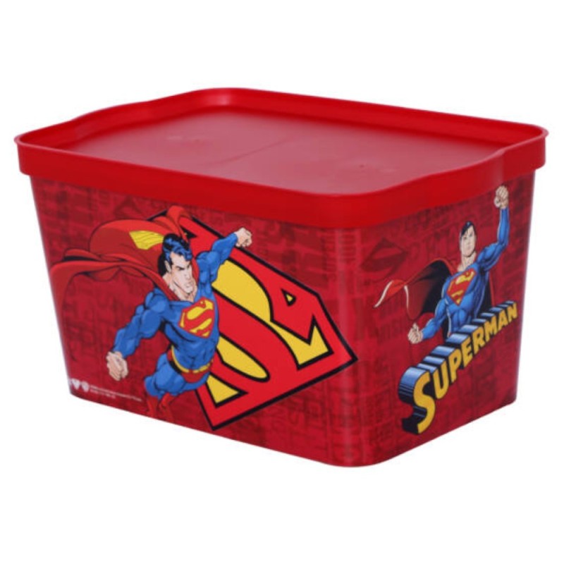 Set 3 x Cutie pentru Depozitare cu Capac, Superman, 2.30 l, Tuffex