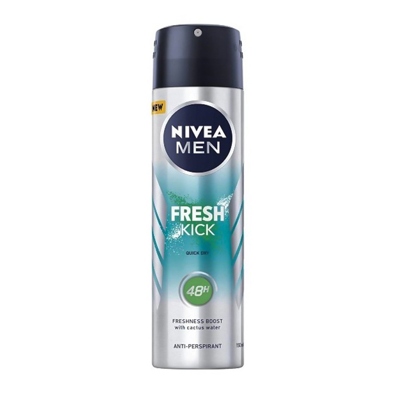 Set 3 x Deodorant Antiperspirant 48h Nivea Men Fresh Kick, 150 ml