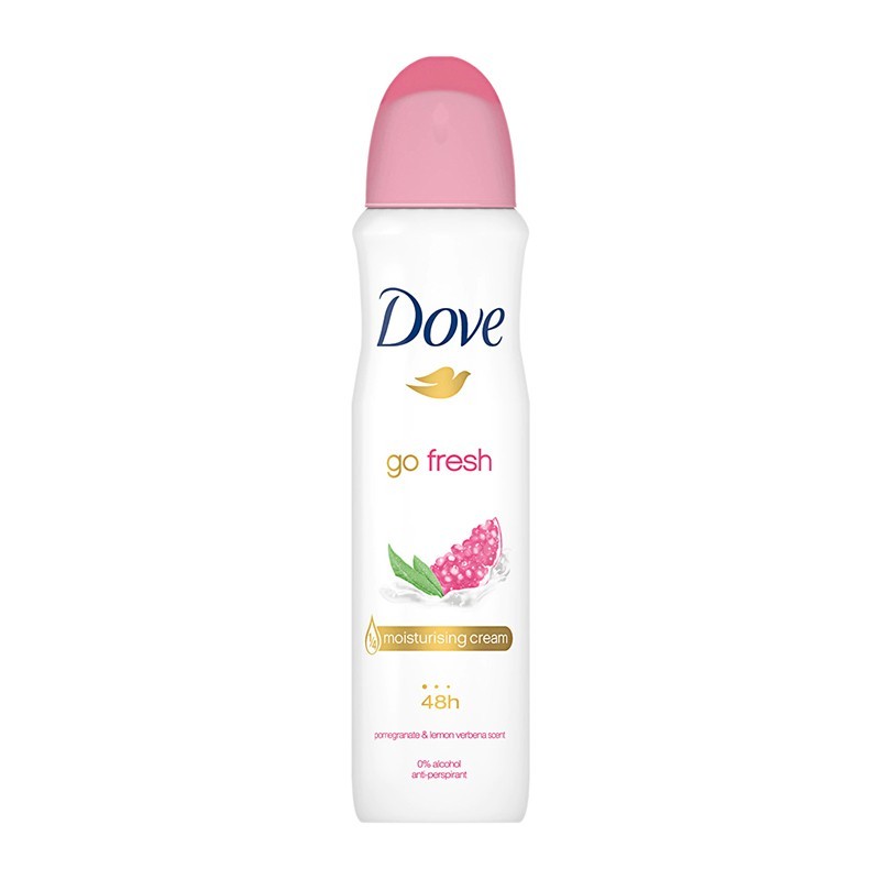 Set 3 x Deodorant Antiperspirant Spray Dove Go Fresh, Pomegranate & Lemon, pentru Femei, 150 ml