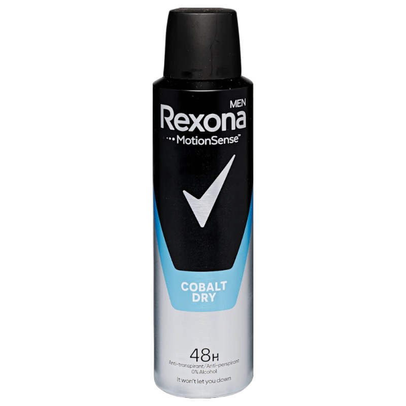 Set 3 x Deodorant Antiperspirant Spray Rexona Men Cobalt Dry, pentru Barbati, 150 ml