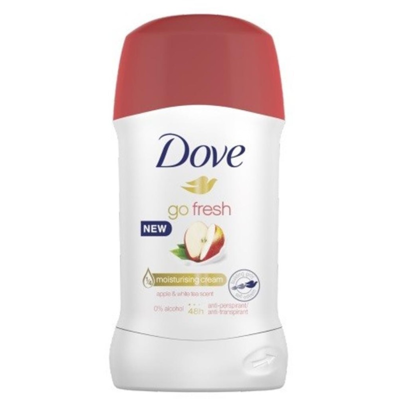 Set 3 x Deodorant Antiperspirant Stick Dove Go Fresh, Mar si Ceai Alb, 40 ml