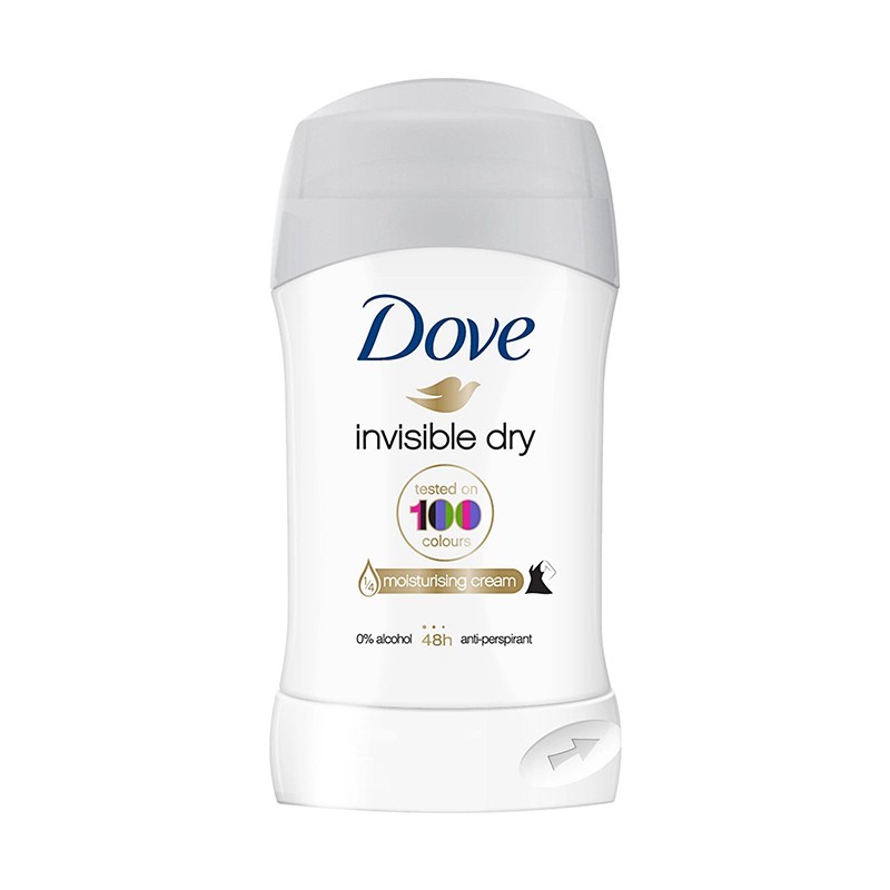 Set 3 x Deodorant Antiperspirant Stick Dove Invisible Dry, pentru Femei, 40 ml