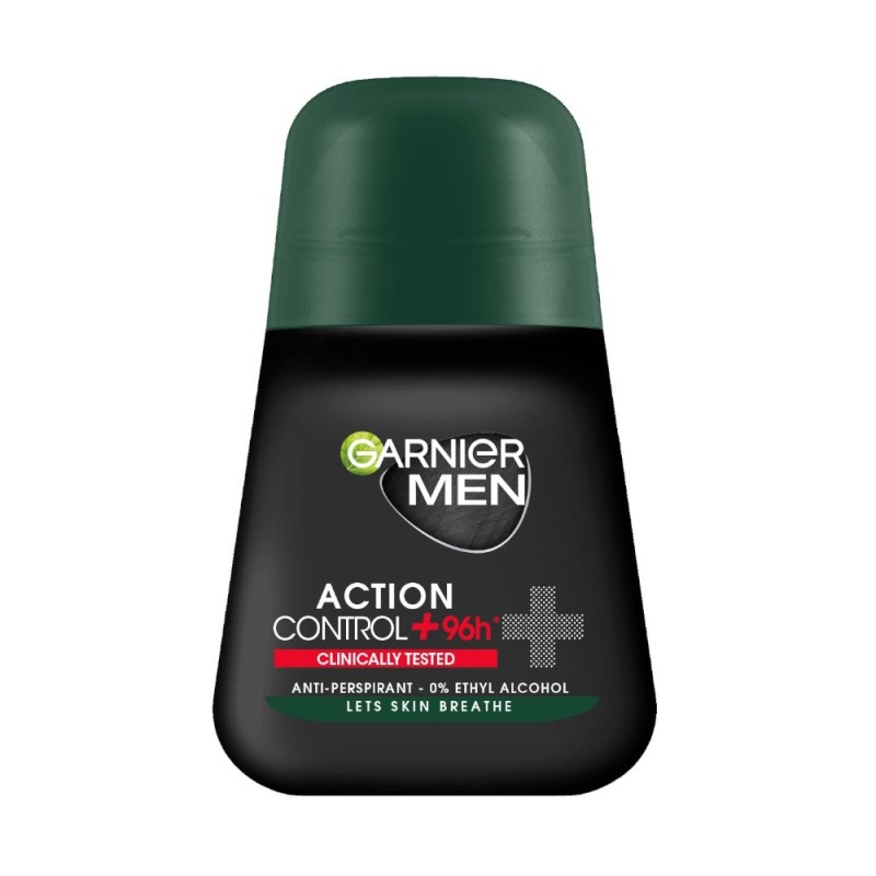 Set 3 x Deodorant Roll-on Garnier Men Action Control+ 96h Testat Clinic, pentru Barbati, 50 ml