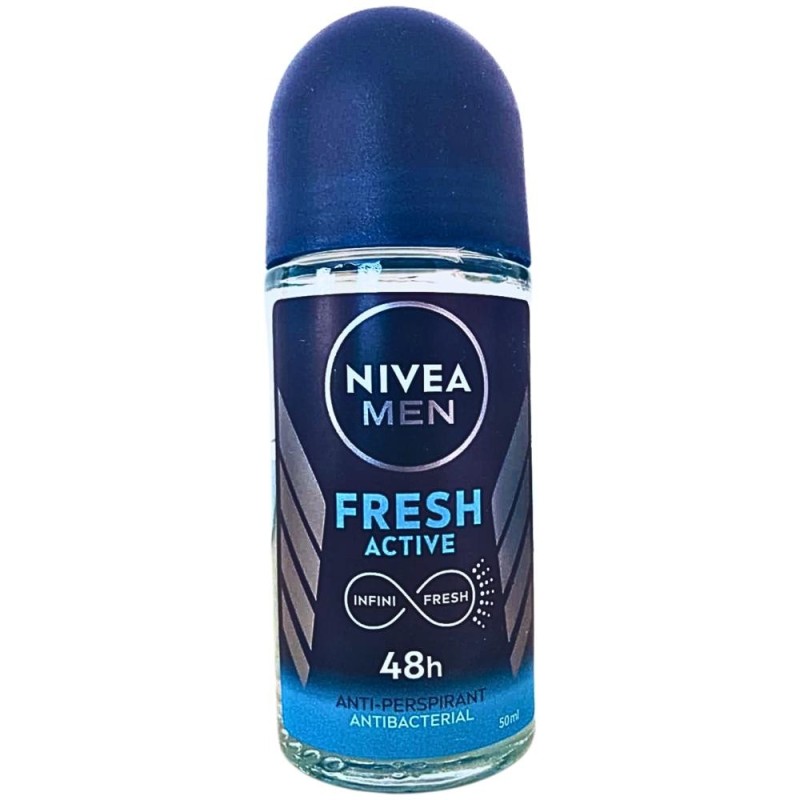 Set 3 x Deodorant Roll-On Men Fresh Active Nivea Deo, 50 ml