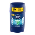 Set 3 x Deodorant Stick pentru Barbati, Nivea Cool Fresh Kick, 50 ml