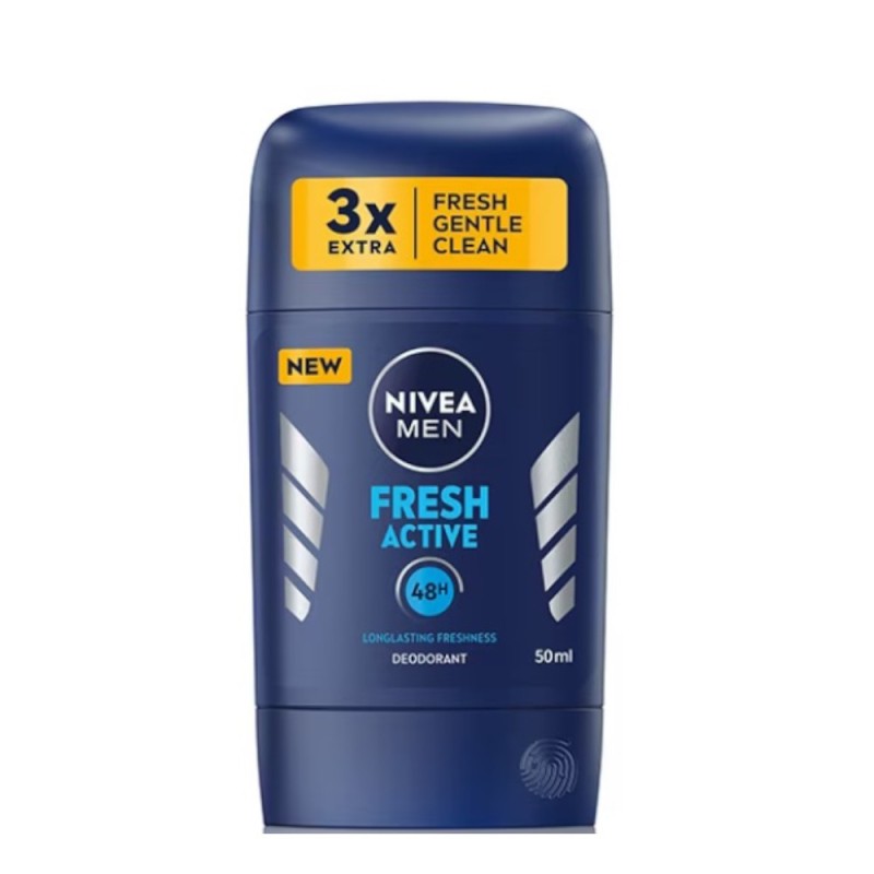 Set 3 x Deodorant Stick pentru Barbati, Nivea Fresh Active, 50 ml