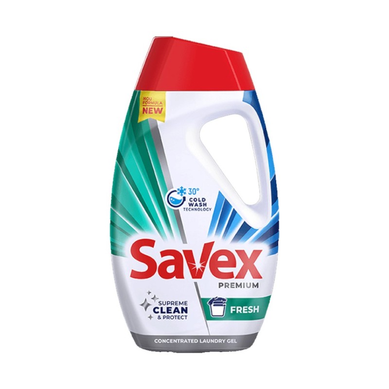 Set 3 x Detergent Lichid Savex Premium Fresh, 1.8 l