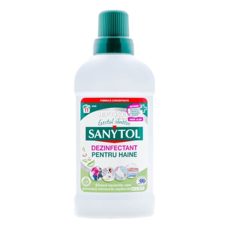 Set 3 x Dezinfectant pentru Haine Sanytol, cu Aloe Vera, 500 ml
