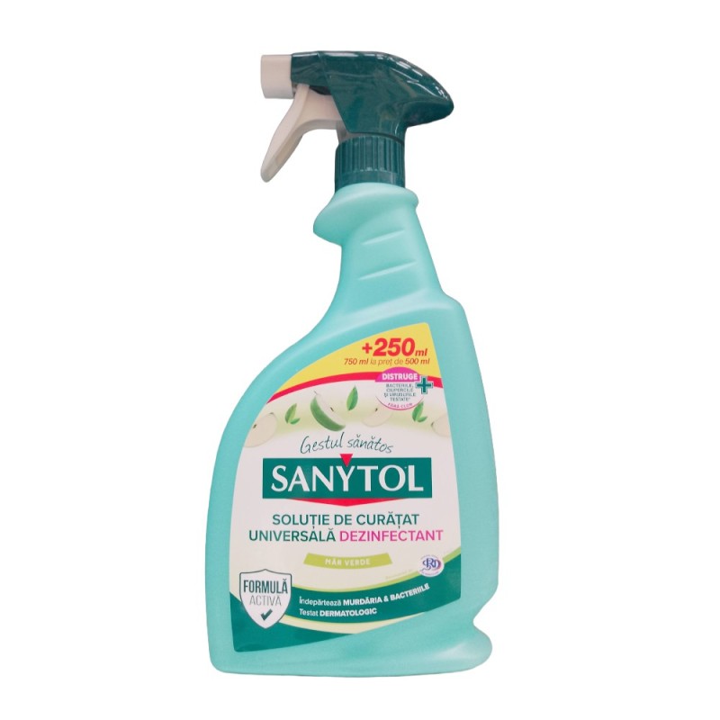 Set 3 x Dezinfectant Universal Multisuprafete Sanytol, Mar Verde, 750 ml