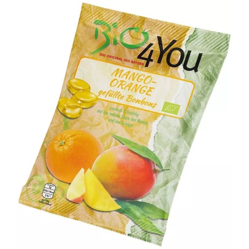 Set 3 x Dropsuri Bio cu Mango si Portocale 75 g, Bio 4 you