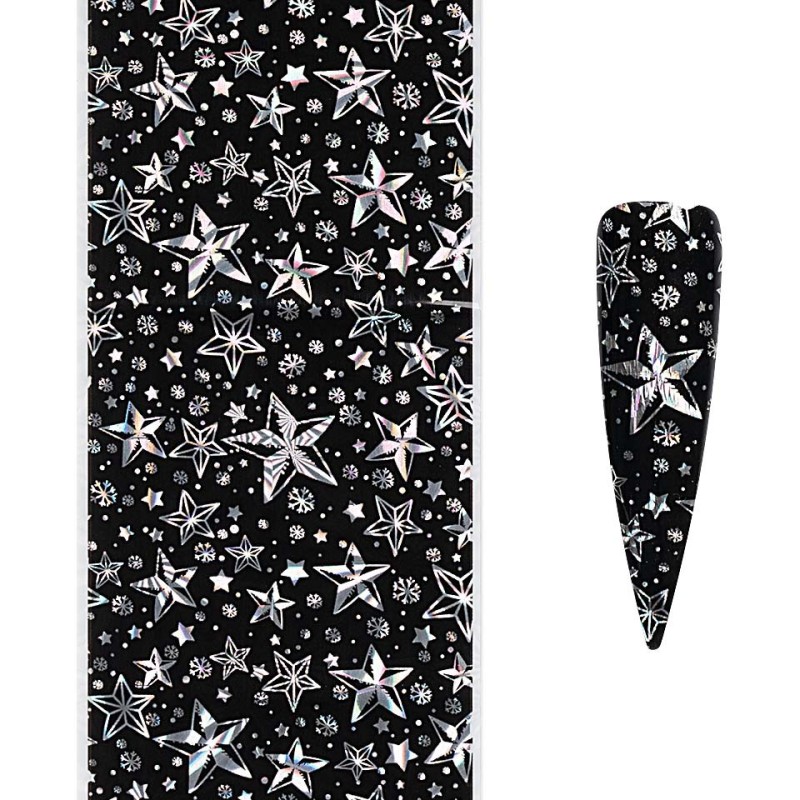 Set 3 x Folie de Transfer Unghii Luxorise 378 Winter Vibes