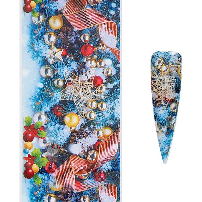 Set 3 x Folie de Transfer Unghii Luxorise 381 Christmas Vibes