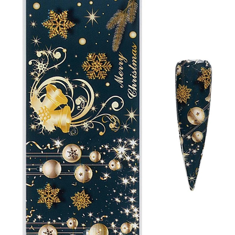 Set 3 x Folie de Transfer Unghii Luxorise, 406 Christmassy