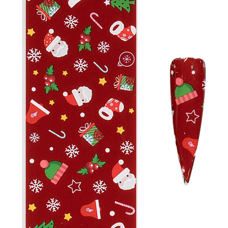 Set 3 x Folie de Transfer Unghii Luxorise, 409 Christmassy