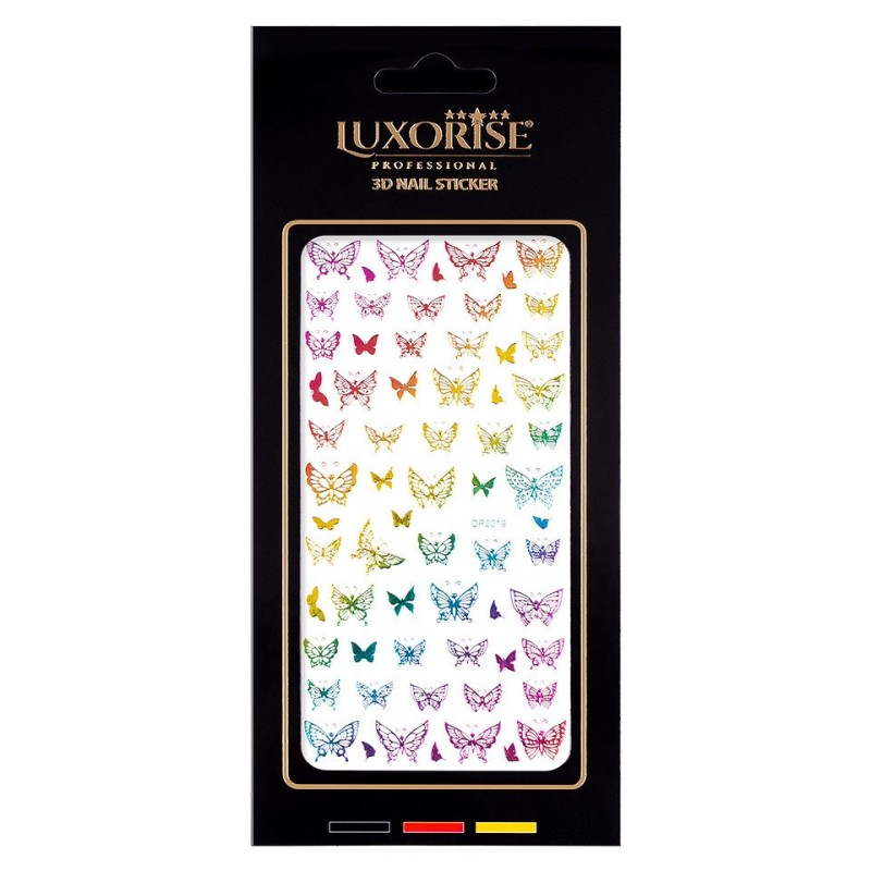 Set 3 x Folie Sticker Unghii Butterfly Dp2019, Luxorise