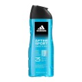 Set 3 x Gel de Dus, After Sport, Adidas, Barbati, 400 ml