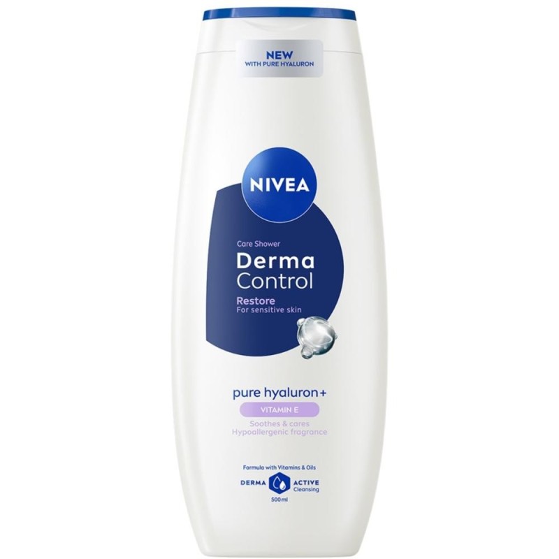 Set 3 x Gel de Dus Hidratare si Regenerare, Nivea Derma Control Restore, 500 ml