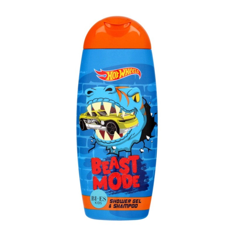 Set 3 x Gel de Dus si Sampon pentru Copii Bi-es Hot Wheels, Beast Mode, 250 ml