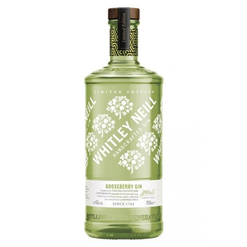 Set 3 x Gin Agrisa, Gooseberry Whitley Neill, Alcool 43%, 0.7l
