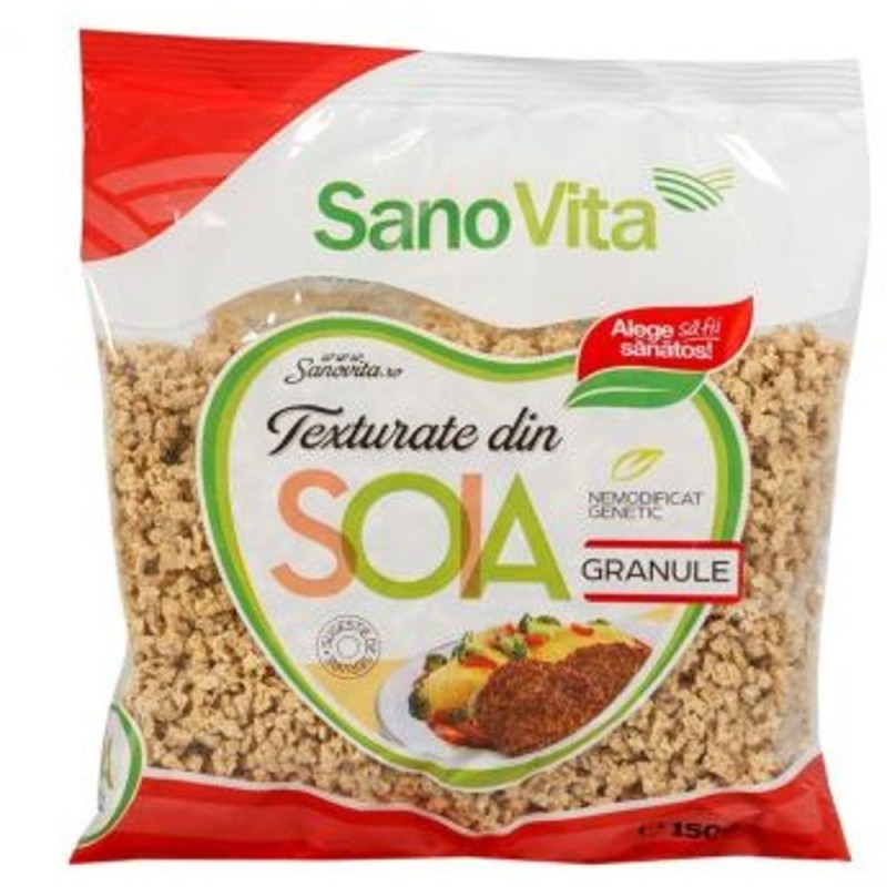 Set 3 x Granule Vegetale din Soia, Sanovita, 150 g