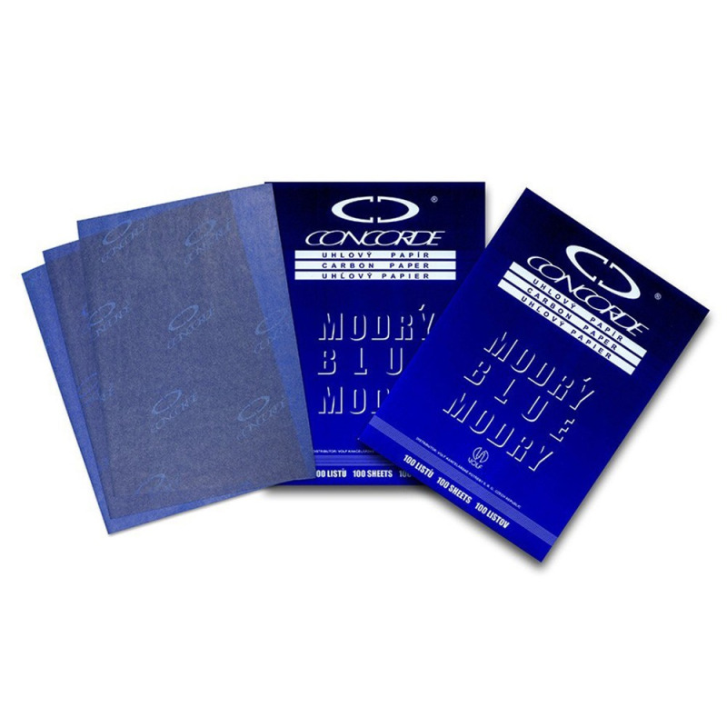 Set 3 x Hartie de Carbon Indigo, Albastru, 25 Coli