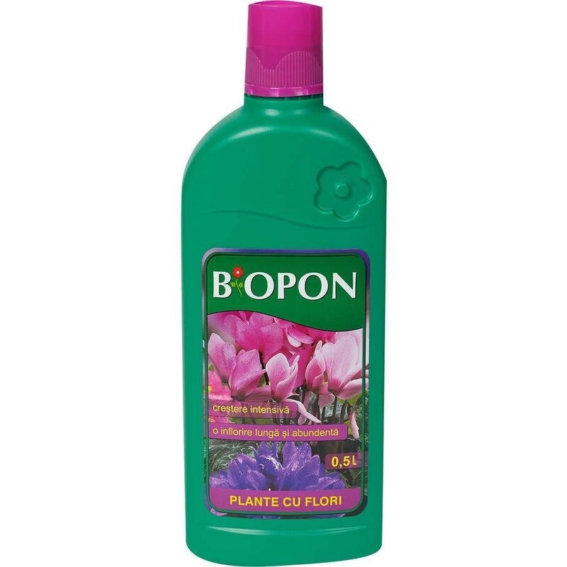 Set 3 x Ingrasamant  pentru Plante cu Flori Biopon 0.5 l