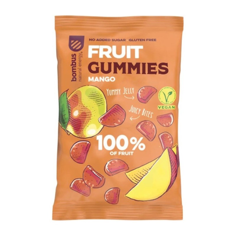 Set 3 x Jeleuri de Fructe, Bombus Energy, cu Mango, 35 g