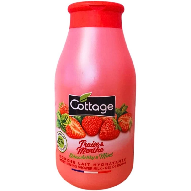 Set 3 x Lapte de Dus Cottage Capsuni si Menta, 250 ml