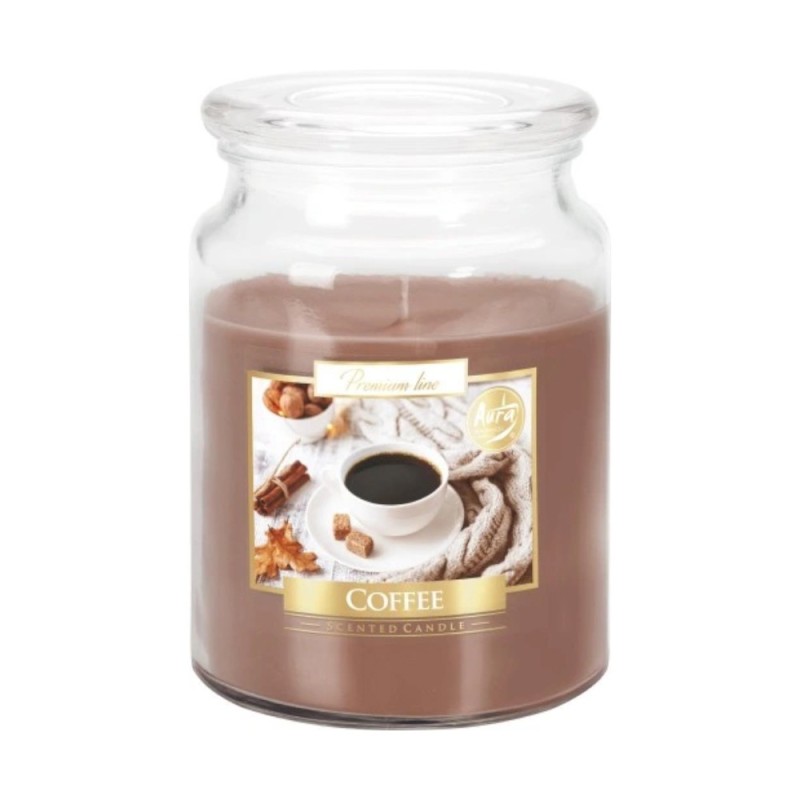 Set 3 x Lumanare Parfumata in Borcan cu Capac Cafea, 100 Ore