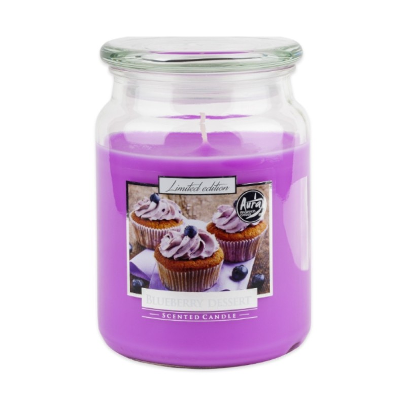 Set 3 x Lumanare Parfumata in Borcan cu Capac, Desert de Coacaze, 100 Ore