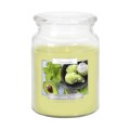 Set 3 x Lumanare Parfumata in Borcan cu Capac Menta si Avocado, 100 Ore