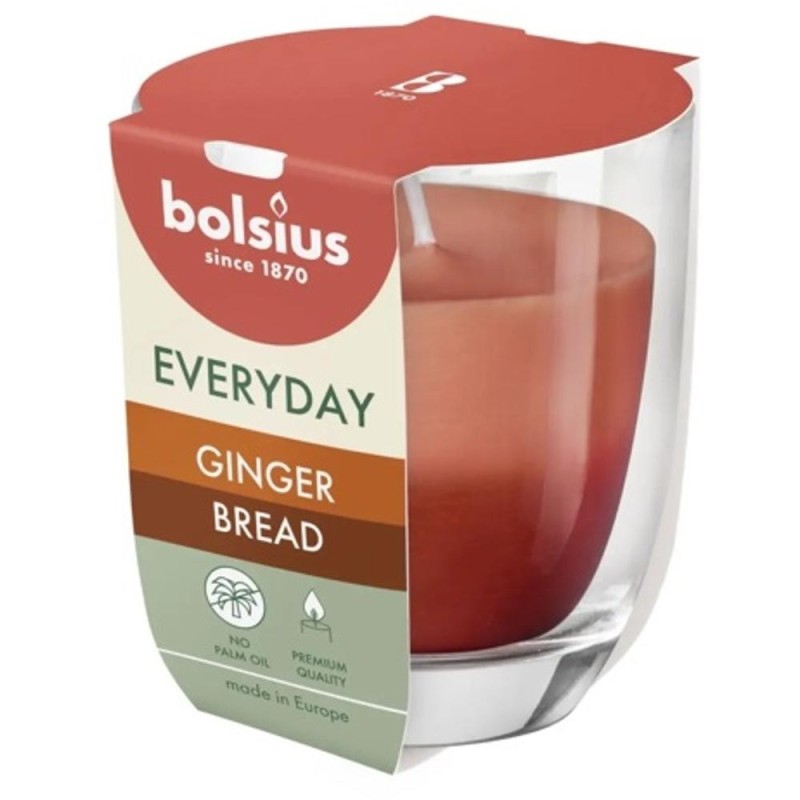 Set 3 x Lumanare Parfumata in Pahar, 2 Culori, Turta Dulce, Bolsius