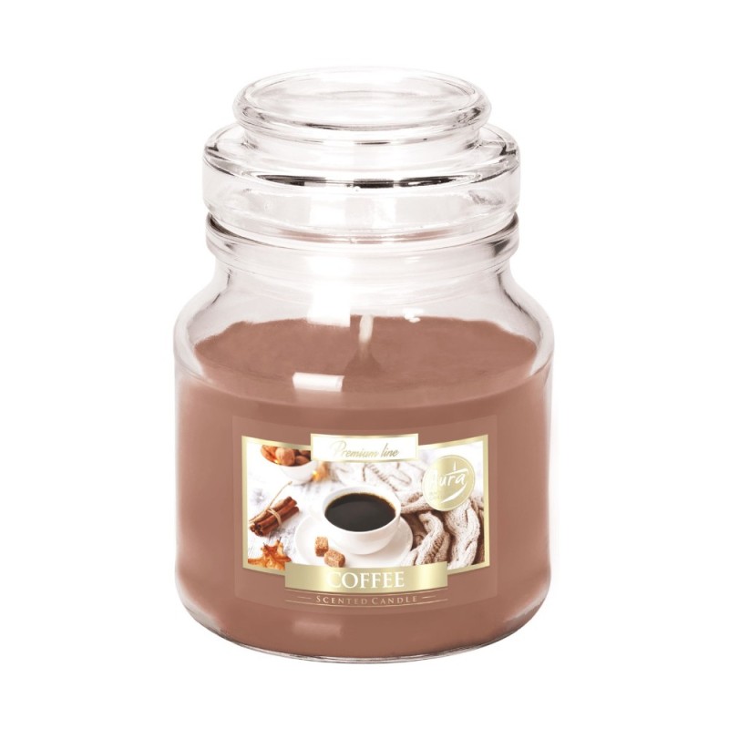 Set 3 x Lumanare Parfumata in Pahar cu Capac Cafea, 28 Ore