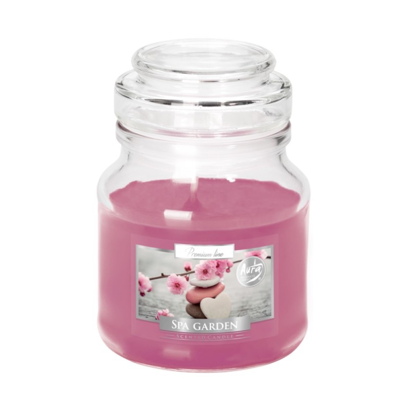 Set 3 x Lumanare Parfumata in Pahar cu Capac, Gradina Spa, 28 Ore