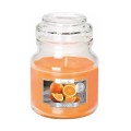 Set 3 x Lumanare Parfumata in Pahar cu Capac, Portocala, 28 Ore